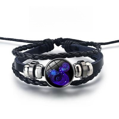 Aquarius Luminous Zodiac Bracelet for Aquarius